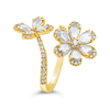 Double Flower Diamond Ring