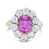 Pink Spinel & Diamond Ring