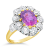 Pink Spinel & Diamond Ring