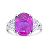 Pink Sapphire & Diamond Ring