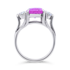 Pink Sapphire & Diamond Ring