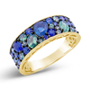 Sapphire & Tsavorite Band Ring