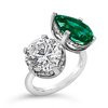 Mint Tourmaline & Diamond Ring