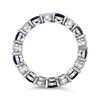 Sapphire & Diamond Eternity Band