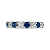 Sapphire & Diamond Eternity Band