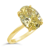 Oval Fancy Intense Yellow Diamond Ring