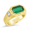 Emerald & Diamond Estate Ring