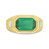 Emerald & Diamond Estate Ring