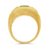 Triple Peridot & Yellow Gold Ring