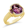 Amethyst & Diamond Ring