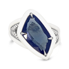Kashmir Sapphire & Diamond Ring