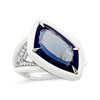 Kashmir Sapphire & Diamond Ring