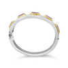 Oval Amethyst Bangle Bracelet