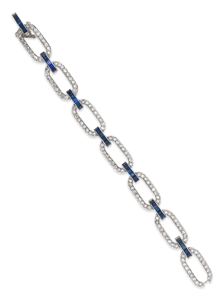 Sapphire & Diamond Estate Bracelet