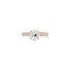 Round Diamond Engagement Ring in Rose Gold