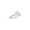 Round Diamond Engagement Ring in Rose Gold