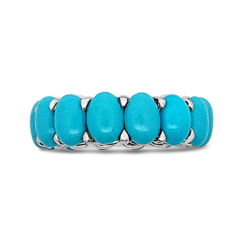 Turquoise Estate Eternity Band