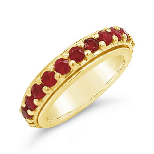 Ruby & Gold Spinner Ring