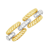 Yellow & White Gold Twist Estate Bracelet