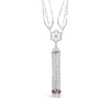 Ruby & Diamond Tassel Necklace