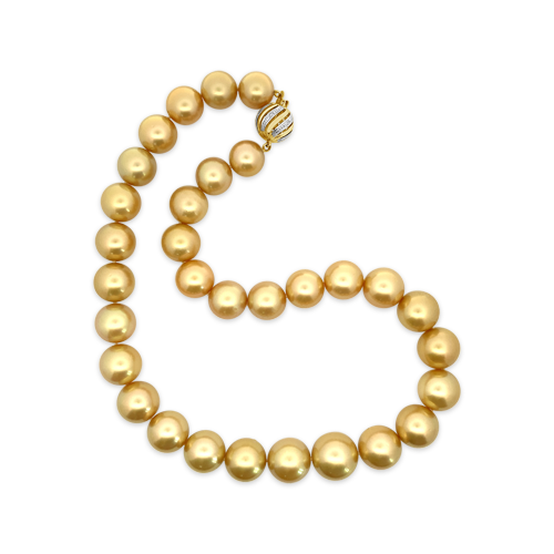 Yellow Gold Ball Necklace