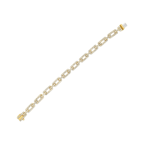 Pave Diamond Link Bracelet