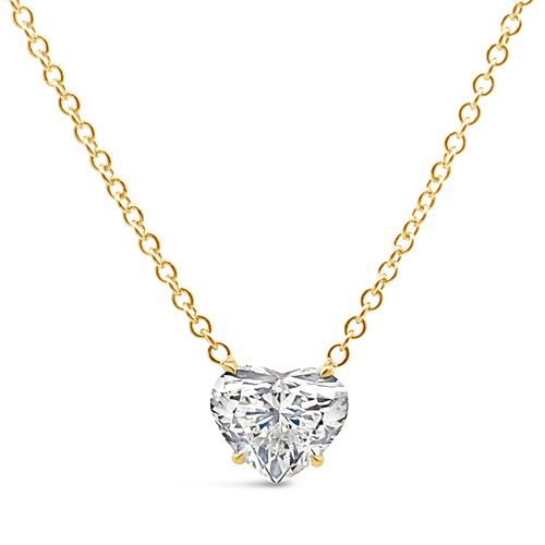 Heart Shaped Diamond Pendant