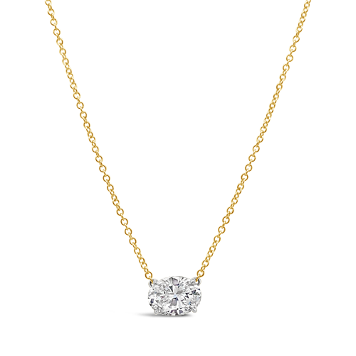 Oval Diamond Pendant