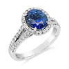 Oval Sapphire & Diamond Ring