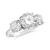 Three Stone Round Diamond Ring