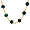 Azur Malachite Necklace, Earrings & Bracelet Set