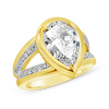 Pear Shaped Diamond Ring