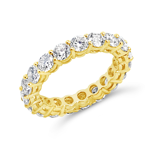 Yellow Gold & Diamond Eternity Band