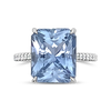 Light Blue Sapphire & Diamond Ring