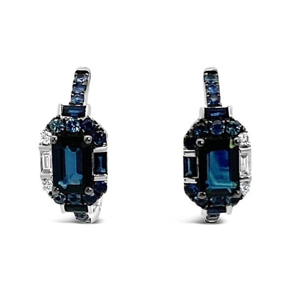 Sapphire & Diamond Earrings