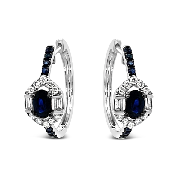 Sapphire & Diamond Earrings