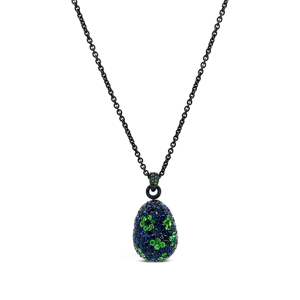 Sapphire & Tsavorite Pendant