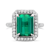 Tourmaline & Diamond Ring