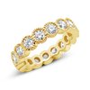 Yellow Gold & Diamond Eternity Band