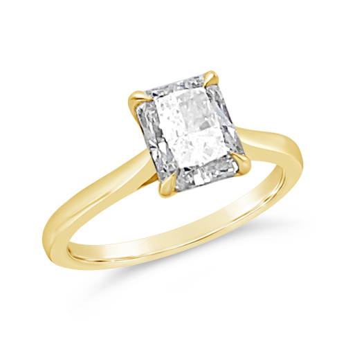 Radiant cut Diamond Engagement Ring