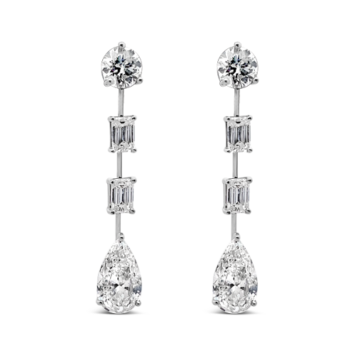 Diamond Dangle Earrings