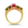 Pink Spinel & Tourmaline Ring