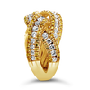 Gold & Diamond Overlap Ring