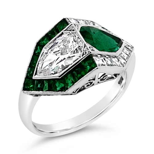 Emerald & Diamond Ring