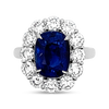 Oval Sapphire & Diamond Ring