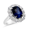 Oval Sapphire & Diamond Ring