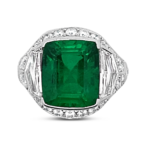 Emerald & Diamond Ring