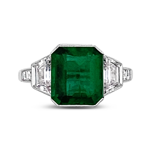 Emerald & Diamond Ring