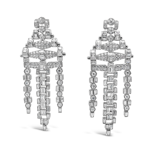 Diamond Dangle Earrings