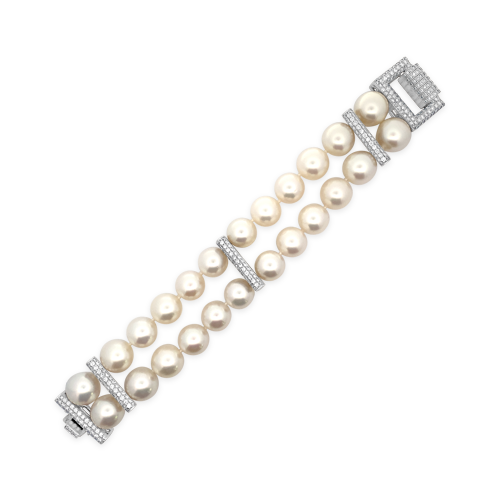 South Sea Pearl & Diamond Bracelet